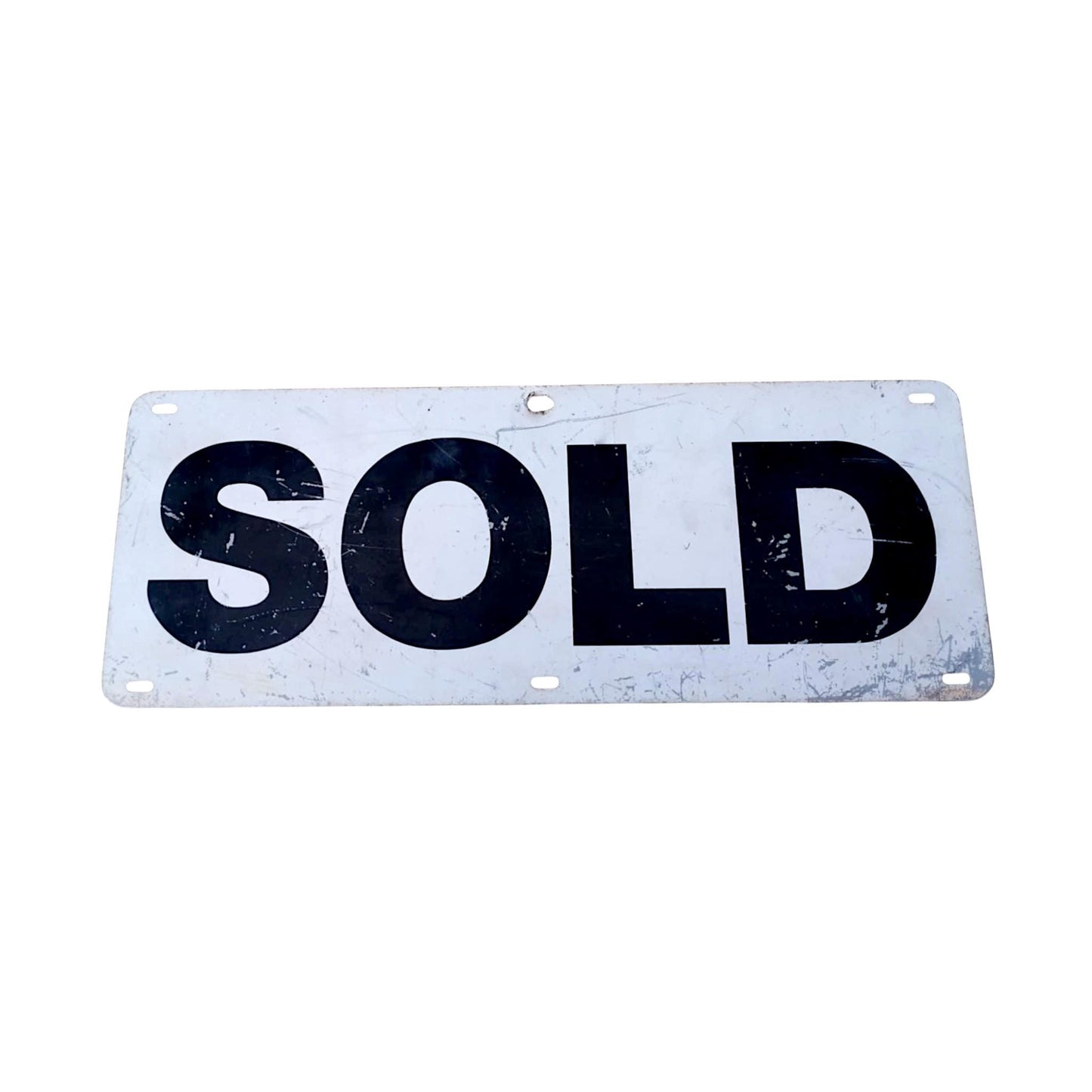 Vintage SOLD Metal Sign 1980s/90s Industrial Auto Dealership Advertising Americana Decor