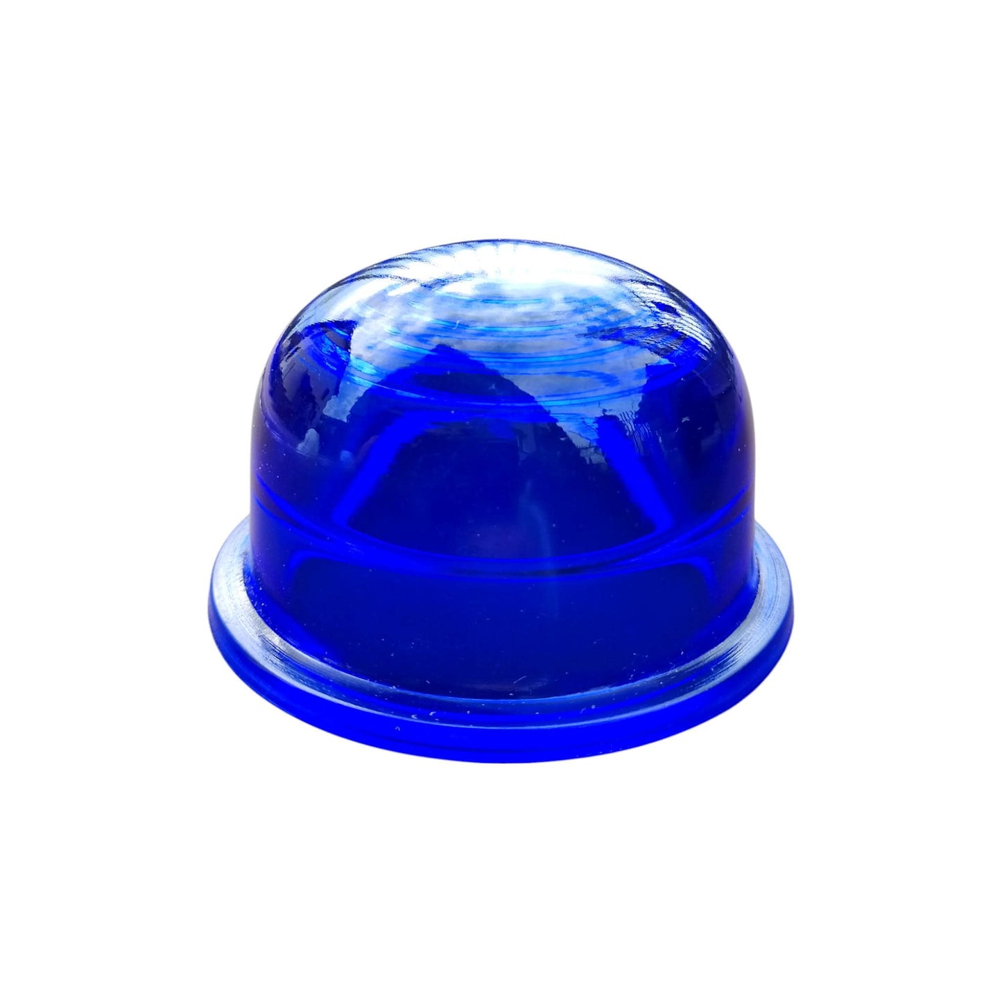 Soviet Blue Glass Airport Lamp Shade – NOS 1960s-70s Industrial Light Cover