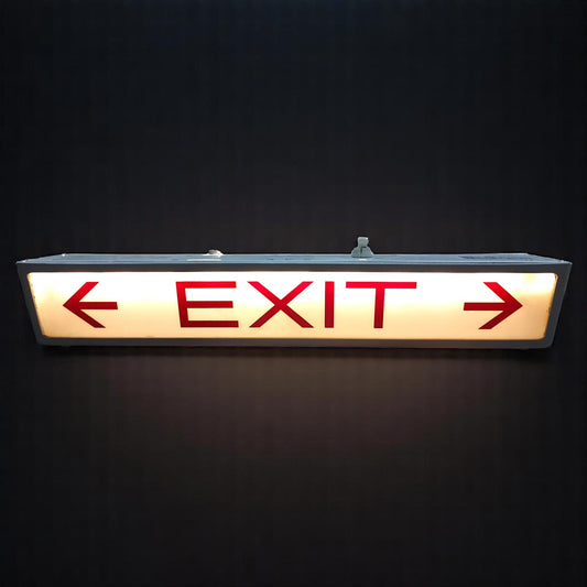 Boeing 757 Authentic EXIT Sign Jet2 (G-LSAC) Aviation Decor Vintage Industrial Double Sided Lamp