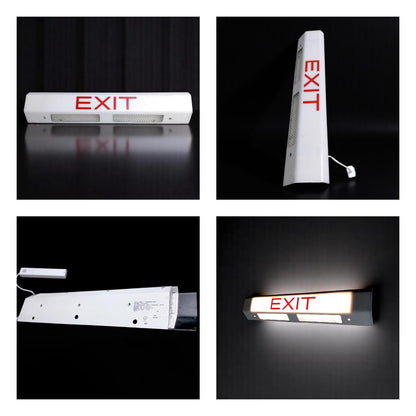 Boeing 757 Authentic EXIT Signage LED Airplane Sign Vintage Aircraft Lighting 1990s Grimes Goodrich Aviation Collectible Industrial Lamp