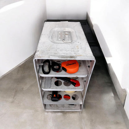 Original Etihad Airline Galley Container – Vintage Aircraft Oven Rack – Industrial Storage Box – Aviation Decor