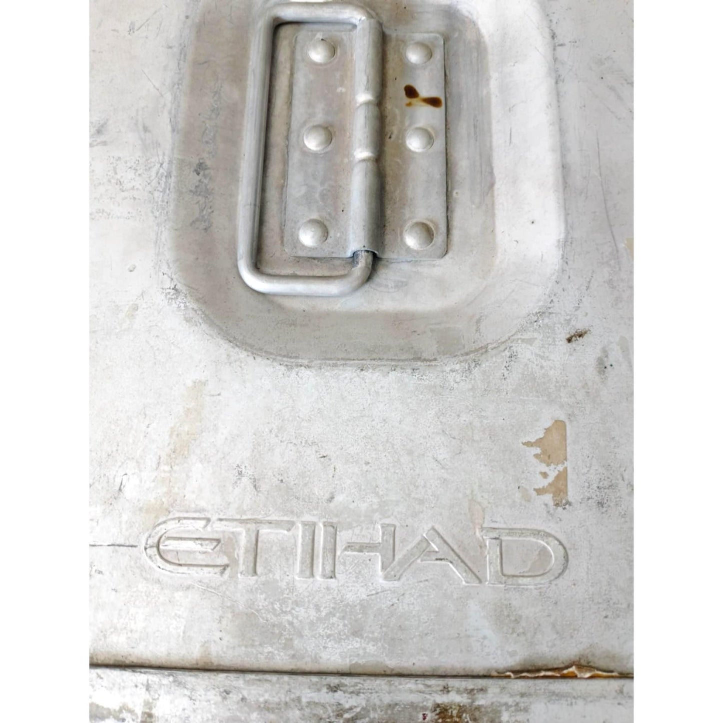 Original Etihad Airline Galley Container – Vintage Aircraft Oven Rack – Industrial Storage Box – Aviation Decor