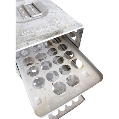 Original Etihad Airline Galley Container – Vintage Aircraft Oven Rack – Industrial Storage Box – Aviation Decor