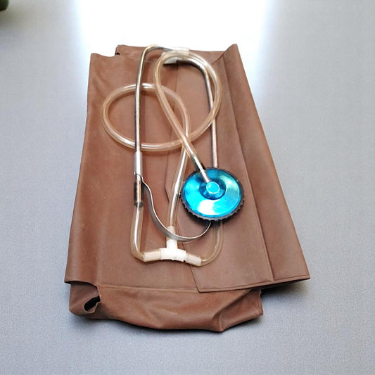 Vintage Soviet Stethoscope with Box Original Medical Tool USSR Era Doctor Equipment Collectible Medical Instrument
