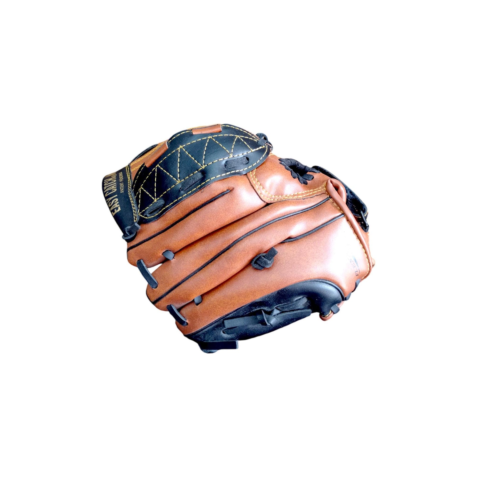 Wilson A2450 EZ Catch T-Ball Glove – 10" Youth Baseball Mitt – Dual Finger Power Web – Brown/Black