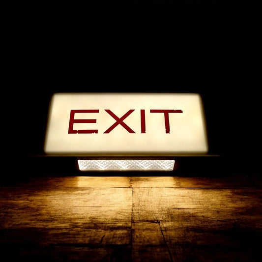 Boeing 757 Authentic EXIT Sign - Air Transat | Ryan International | Jet2 (G-LSAC) Aviation Aircraft Lamp Sign Vintage Decor