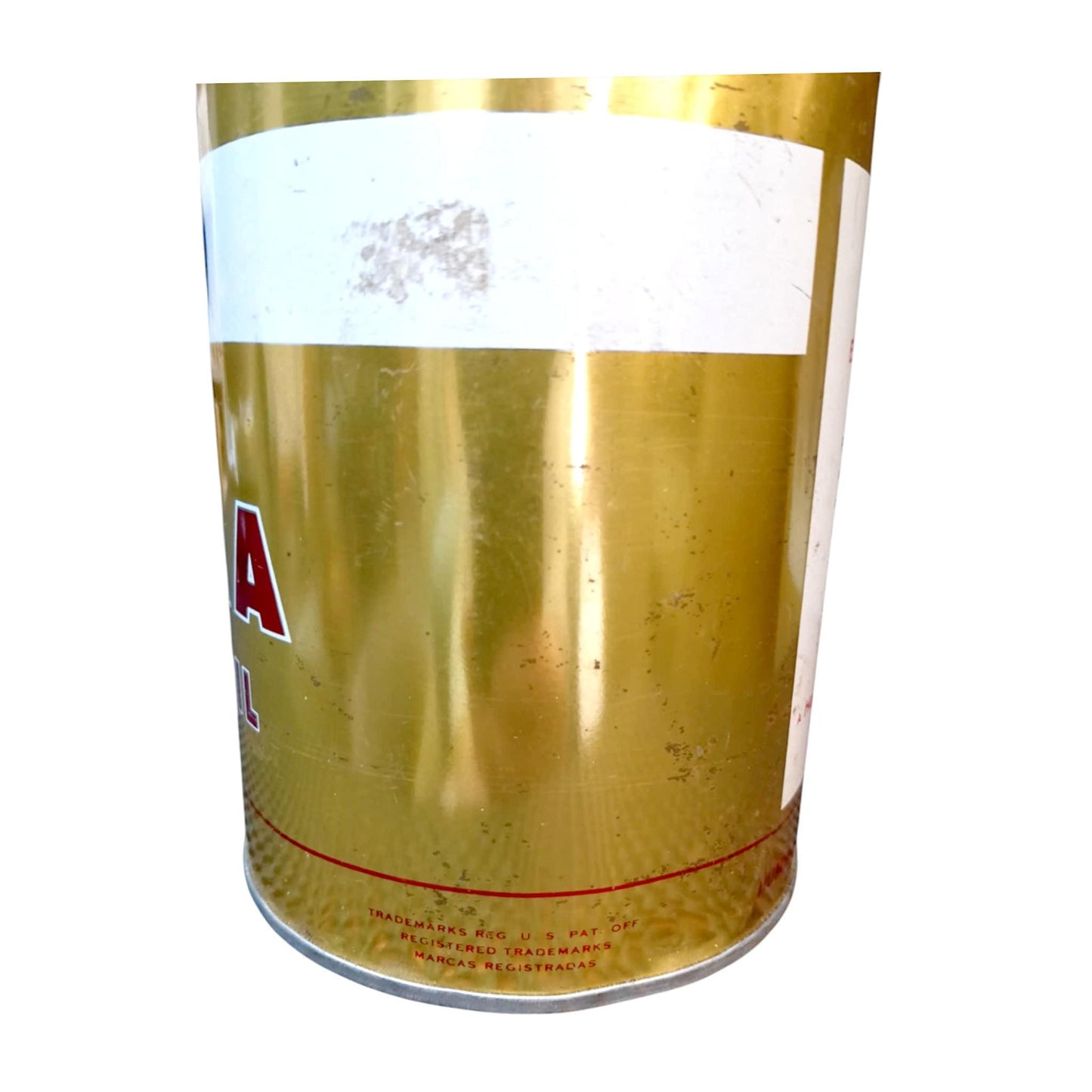 Vintage Esso Extra Motor Oil Can 1 Quart USA 1960s Houston Texas Garage Decor Gas Service Station Advertising Americana