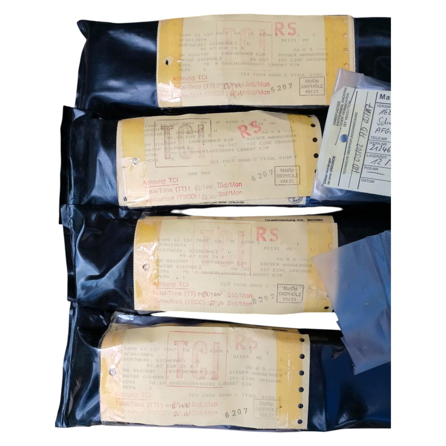 Set of 5 to 50 Bell UH-1D Huey Helicopter Shoulder Straps AUTOFLUG NOS Military Aviation Seat Belts