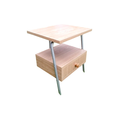 Vintage Industrial Nightstand Mid-Century Polish Military End Table PRL 1960s