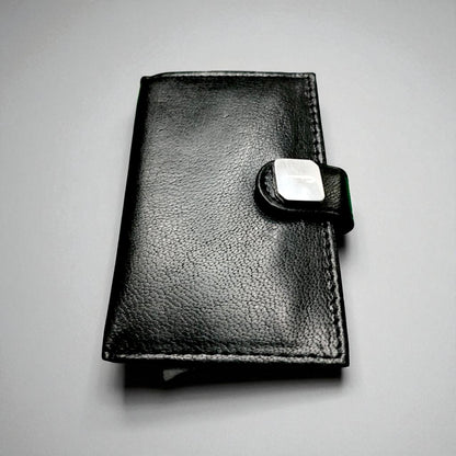 Concorde Aircraft Skin British Airways | Smart Wallet Card Holder | Real Leather RFID Blocking | Authentic Hiduminium Panel Fragment