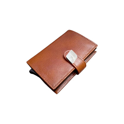 Concorde Aircraft Skin British Airways | Smart Wallet Card Holder | Real Leather RFID Blocking | Authentic Hiduminium Panel Fragment