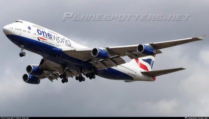 Boeing 747 British Airways G-CIVM Original Aircraft Skin Part in Frame Aviation Collectible Airplane Fuselage Aviation Art