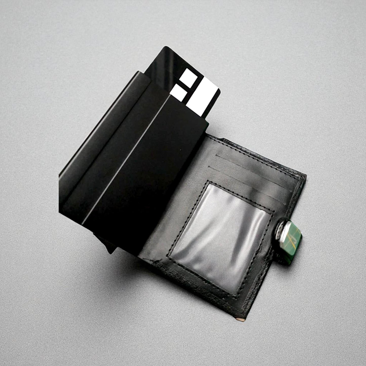 Concorde Aircraft Skin British Airways | Smart Wallet Card Holder | Real Leather RFID Blocking | Authentic Hiduminium Panel Fragment