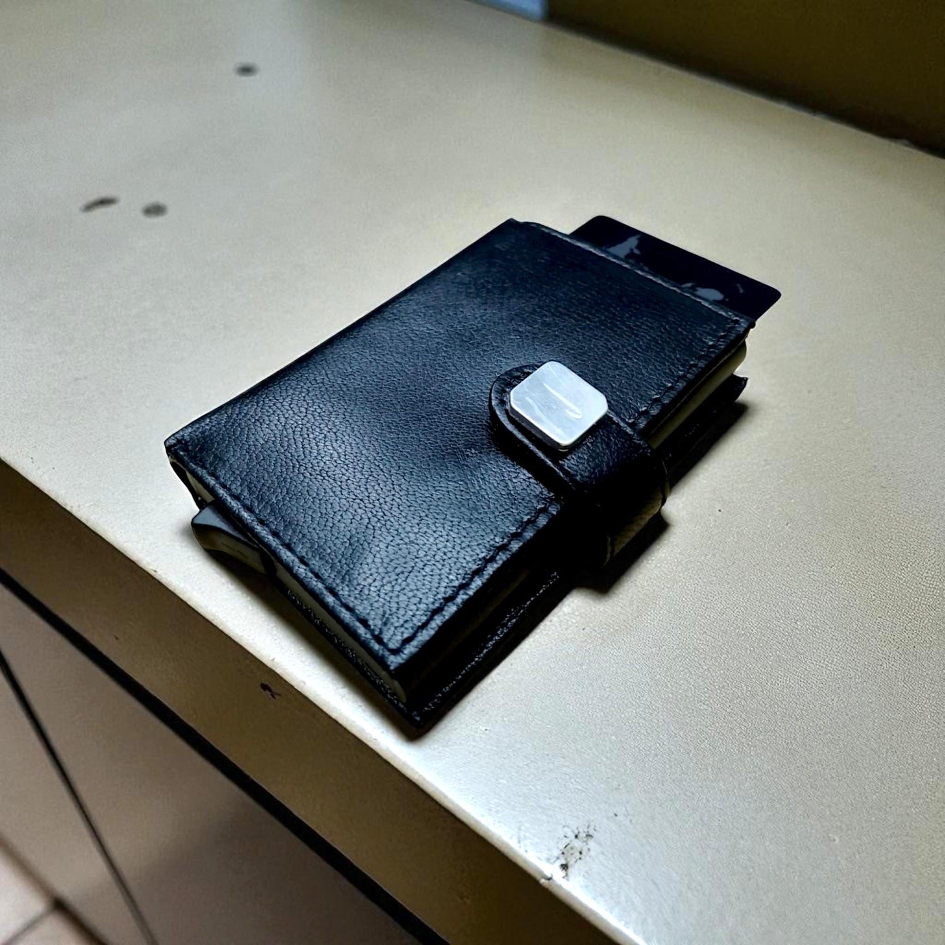 Concorde Aircraft Skin British Airways | Smart Wallet Card Holder | Real Leather RFID Blocking | Authentic Hiduminium Panel Fragment