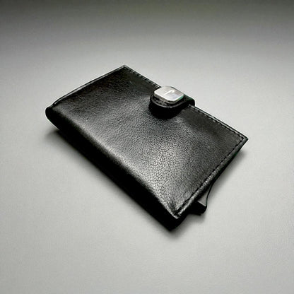 Concorde Aircraft Skin British Airways | Smart Wallet Card Holder | Real Leather RFID Blocking | Authentic Hiduminium Panel Fragment