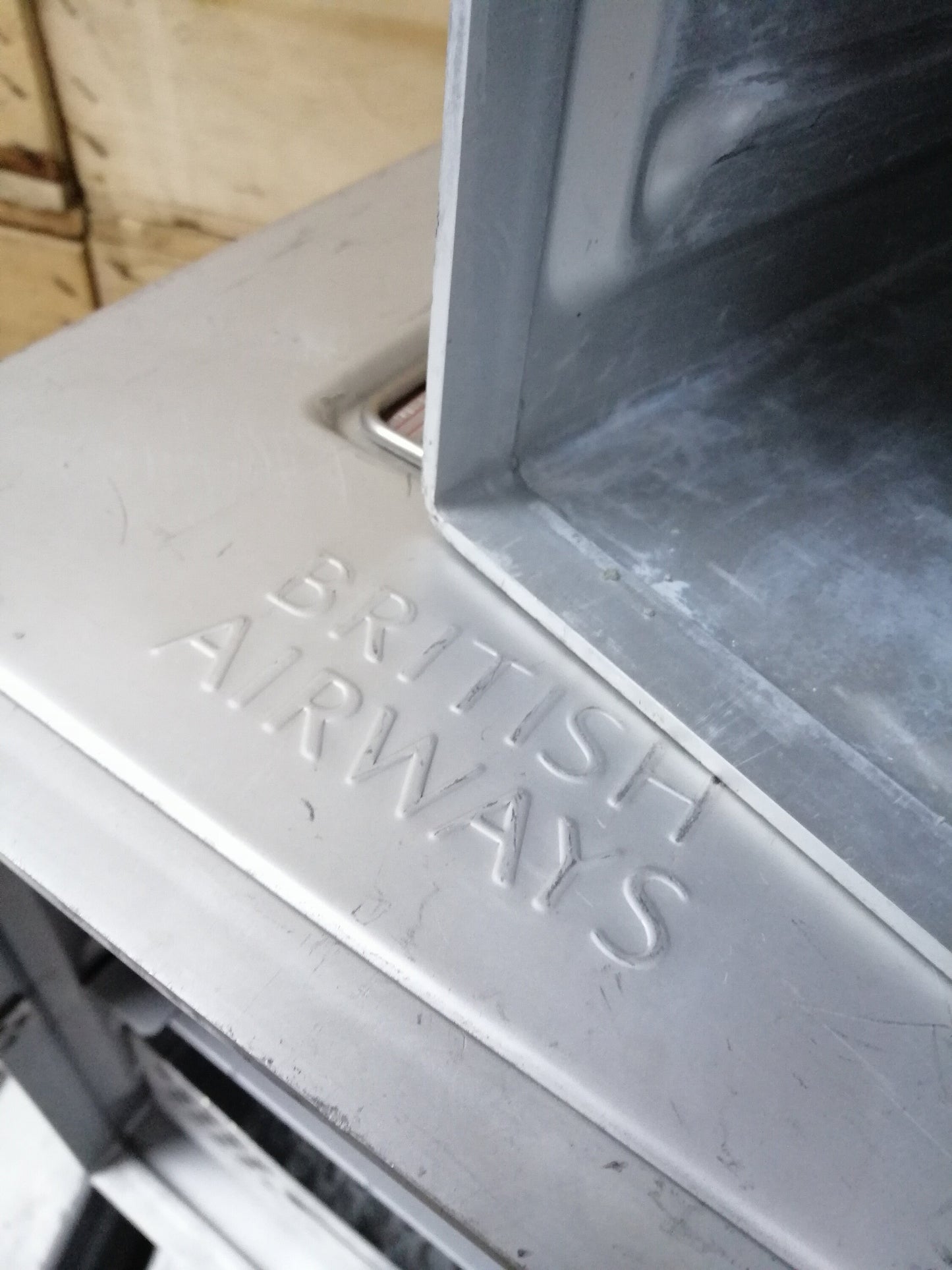 British Airways, Boeing 747 Original Airline Galley Container, Aircraft Box, Airplane Container