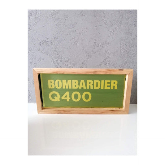 Bombardier Q400 Aircraft - Original Advertising Sign