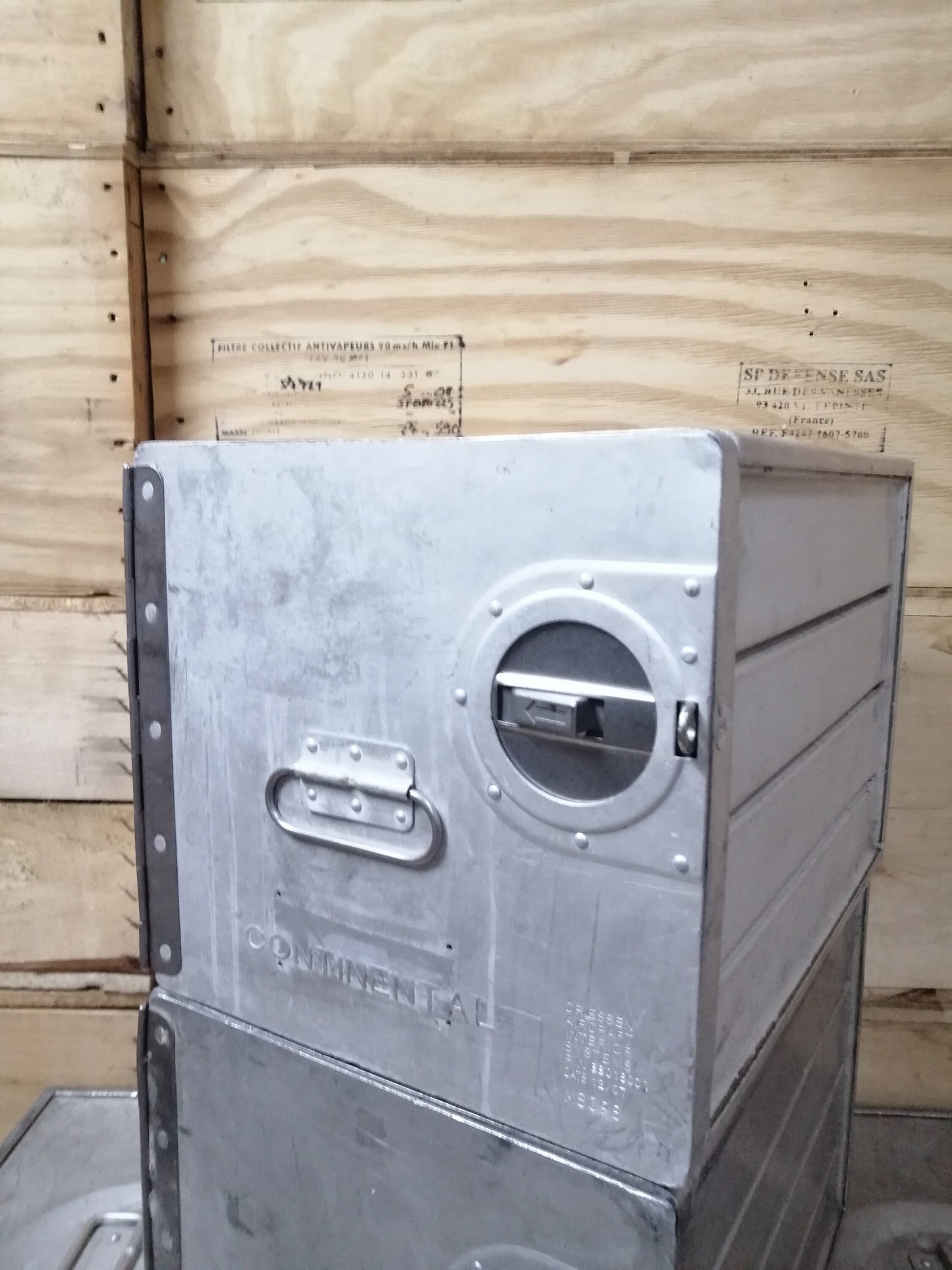 Continental Airlines, Original Airline Galley Box, Aircraft Storage Container, Industrial Cabinet