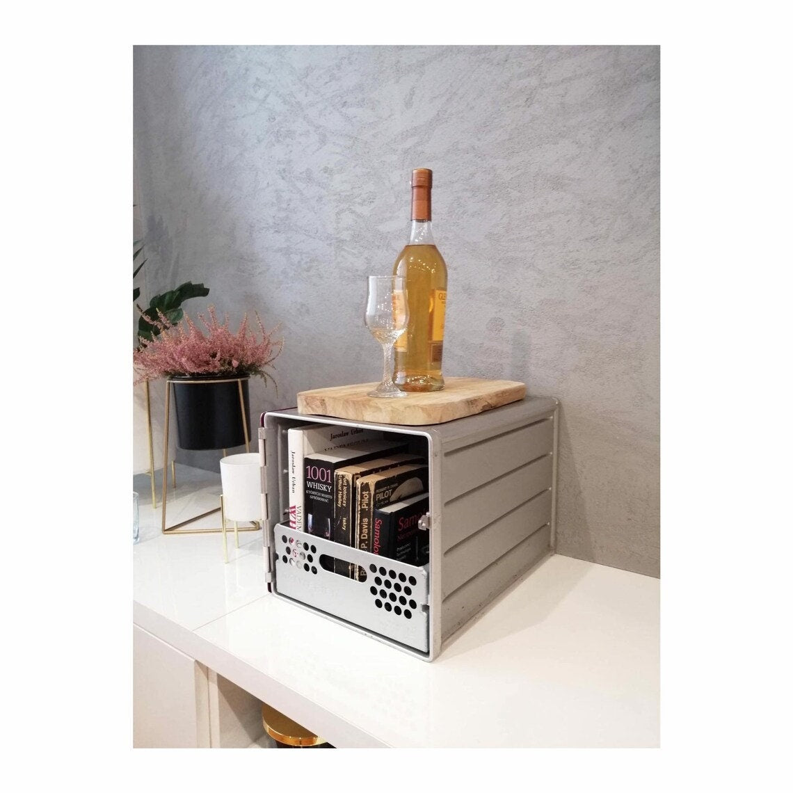 Ryanair Original Airline Galley Box, Aircraft Storage Container, Industrial Cabinet, Night Stand