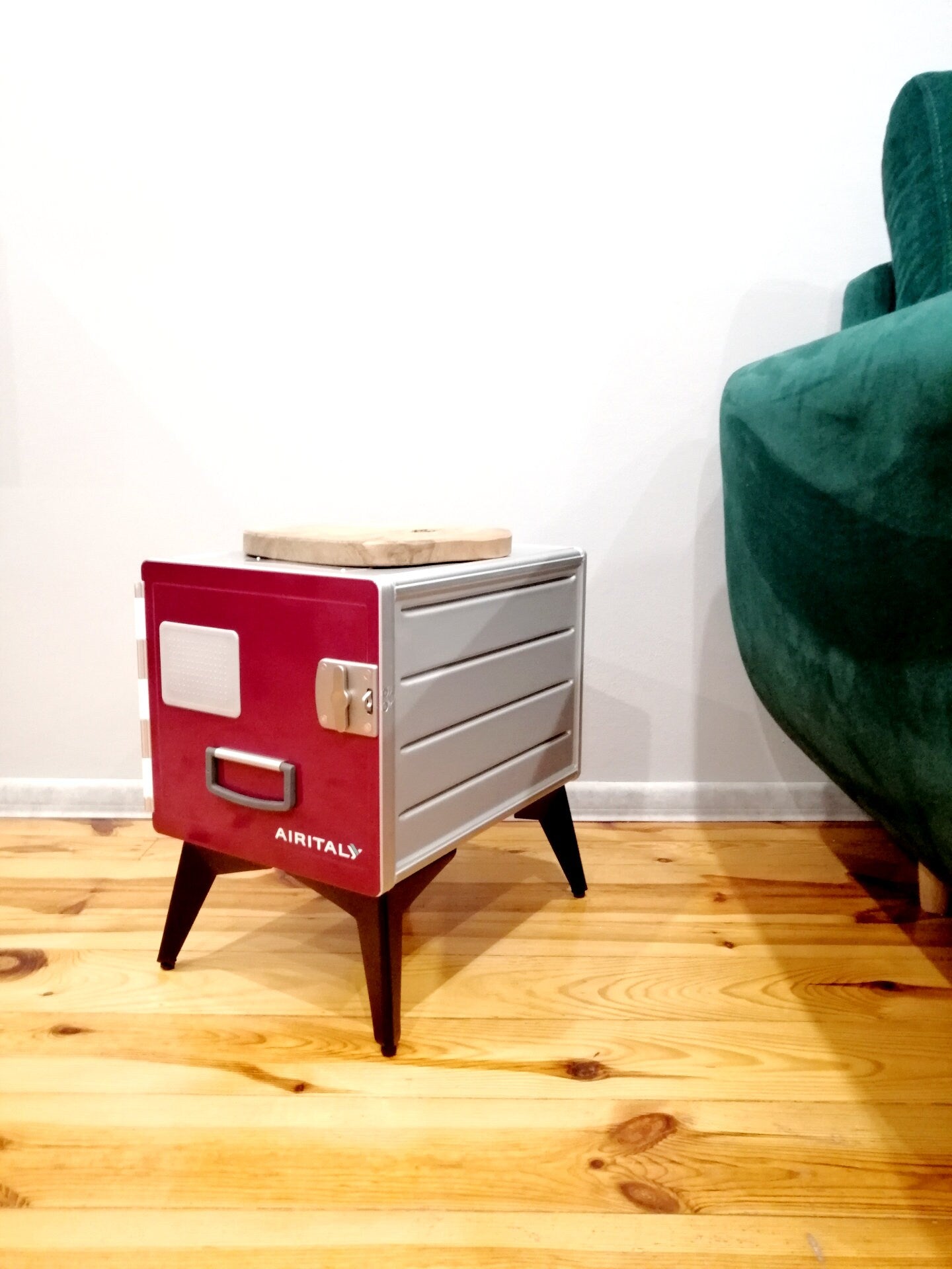Brand New Air Italy Airline Galley Storage Box as Side Table, Storage Cabinet, Aviation Design