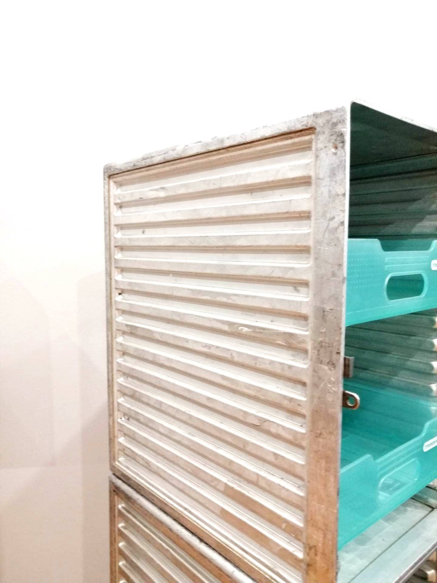 Aviation Storage Double Cabinet, Industrial Aircraft Cabinet Made of Original Transavia Airline Galley Storage Containers