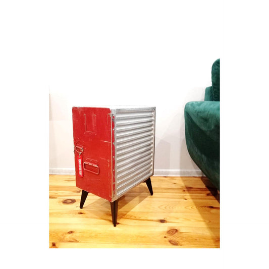 Aviation Cabinet, Transavia Airline Galley Storage Container as a Nightstand, Side Table, Storage Cabinet