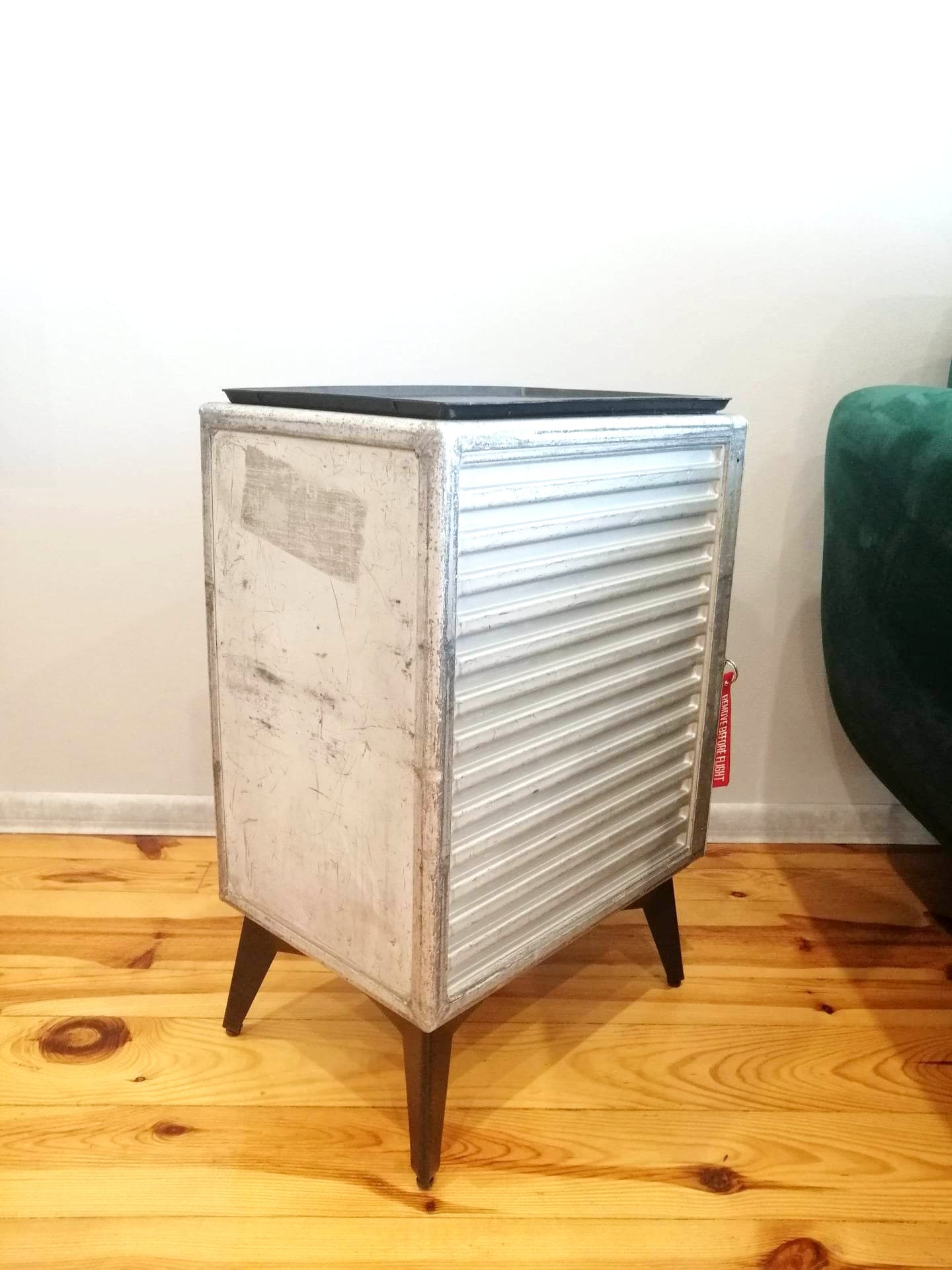 Aviation Cabinet, KLM Airline Galley Storage Container as a Nightstand, Side Table, Storage Cabinet