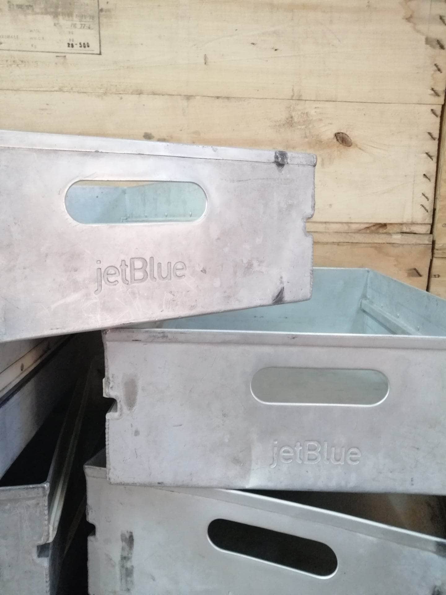 Original JetBlue Airplane Drawers, Airline Storage Containers, Aircraft Boxes for Atlas Airline Carts & Airplane Containers