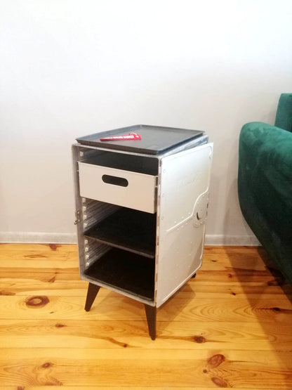 Aviation Cabinet, KLM Airline Galley Storage Container as a Nightstand, Side Table, Storage Cabinet