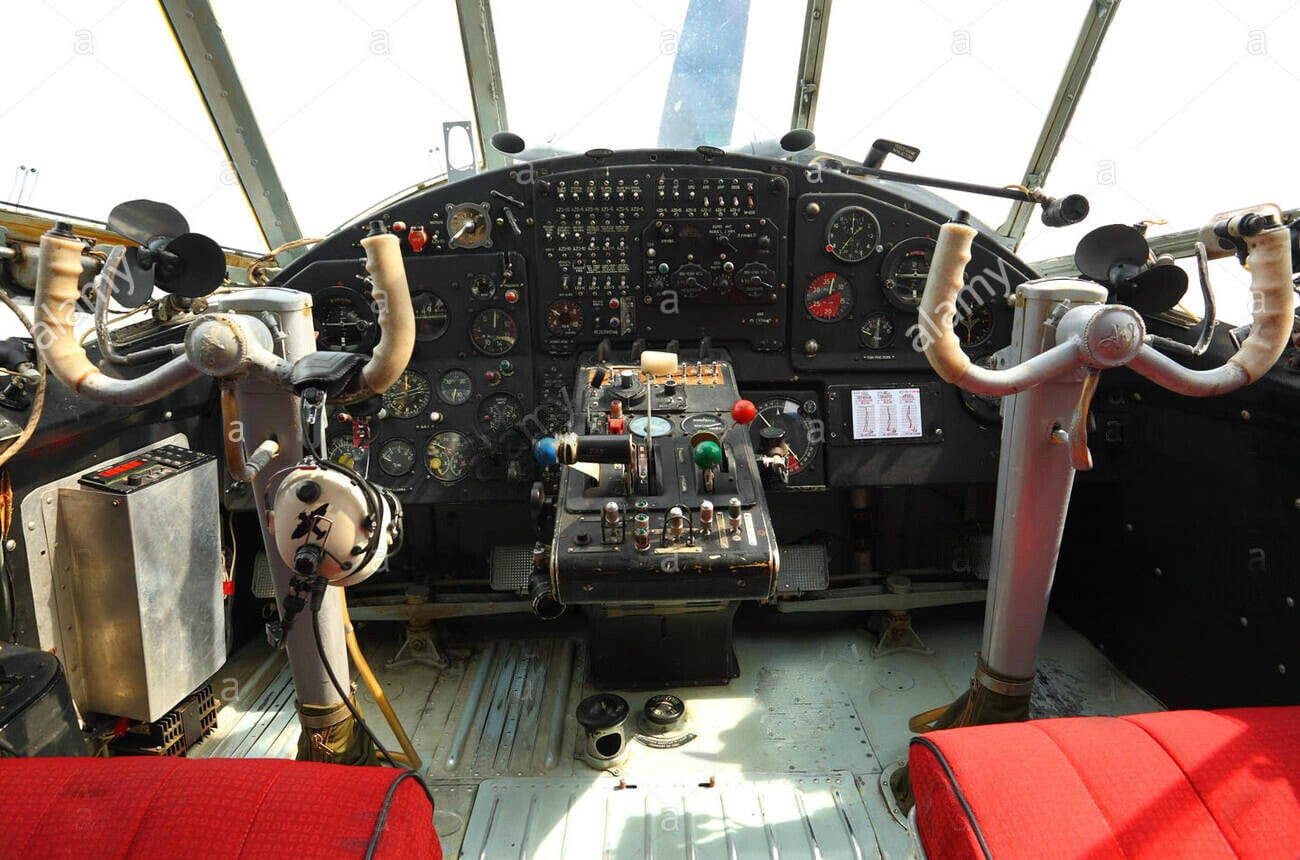 Authentic Antonov AN-2 Pilot Yoke | Aircraft Pilot Control Wheel Display | Aviation Collectible, Pilot Gift, Worldwide Shipping