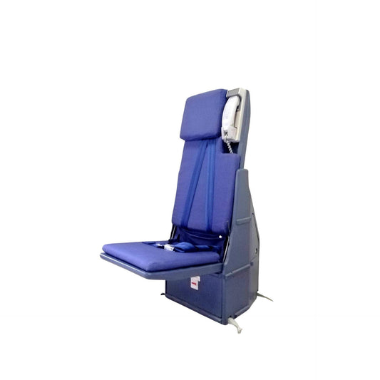Boeing 747 Authentic Cabin Crew Jump Seat from KLM, Flight Attendant Seat, Aviation Furnitures, Jumbo Jet