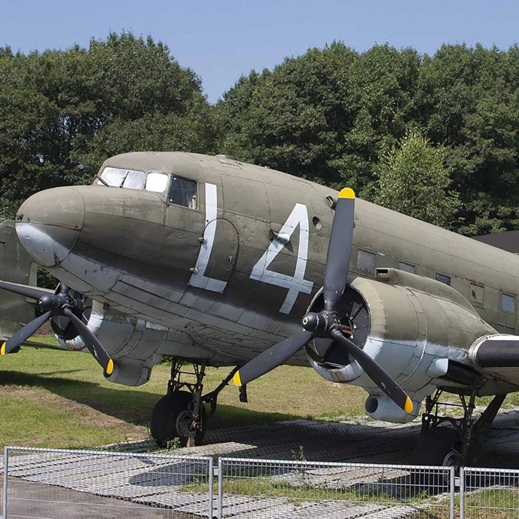 Douglas C-47B Dakota 44-76787 Skin Panel Upcycled To Aviation Clock, Aircraft Clock | Aircraft Fuselage Skin