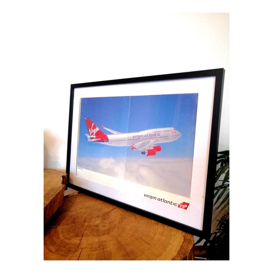 Original Virgin Atlantic Boeing 747-400 Poster |  G-VFAB Lady Penelope | Aviation Poster Decor Gift
