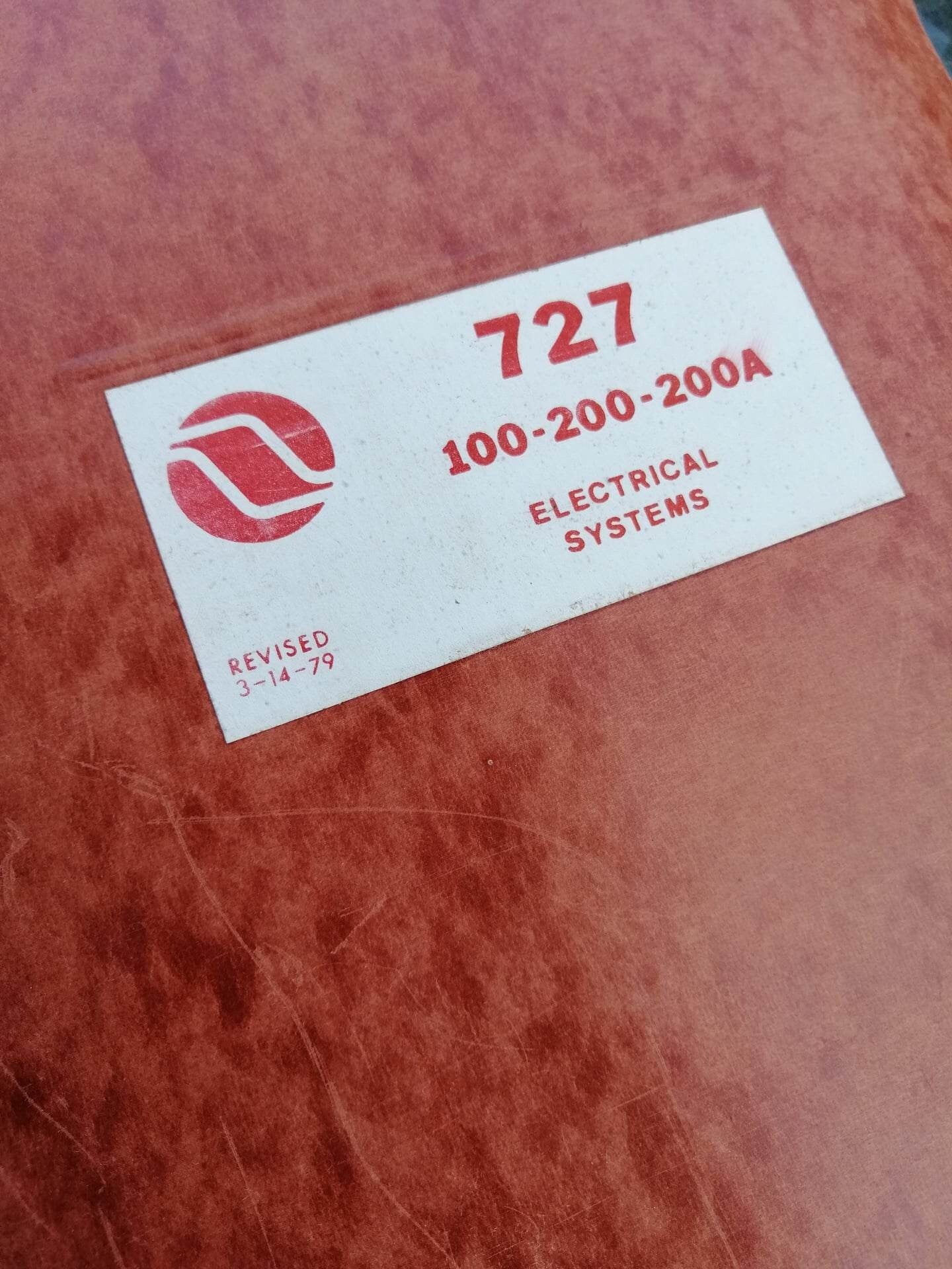 Original Boeing 727 Maintance Manual: 100-200-200A Electrical Systems | Nortwest Orient | Northwest Airlines