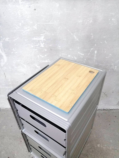 Brand New Aircraft Cabinet, Aviaton Storage Cart, Side Table Made of NEW Airline Galley Boxes Hainan with 4 Aluminium Drawers, Handmade