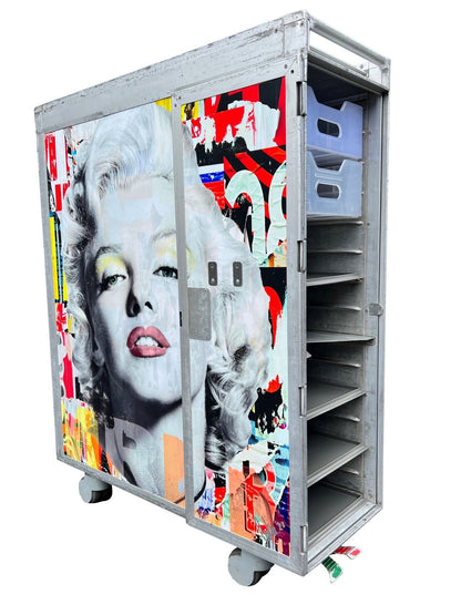 Airplane Trolley | Aircraft Galley Cart | Marilyn Monroe Pop Art Design | TAP Air Portugal