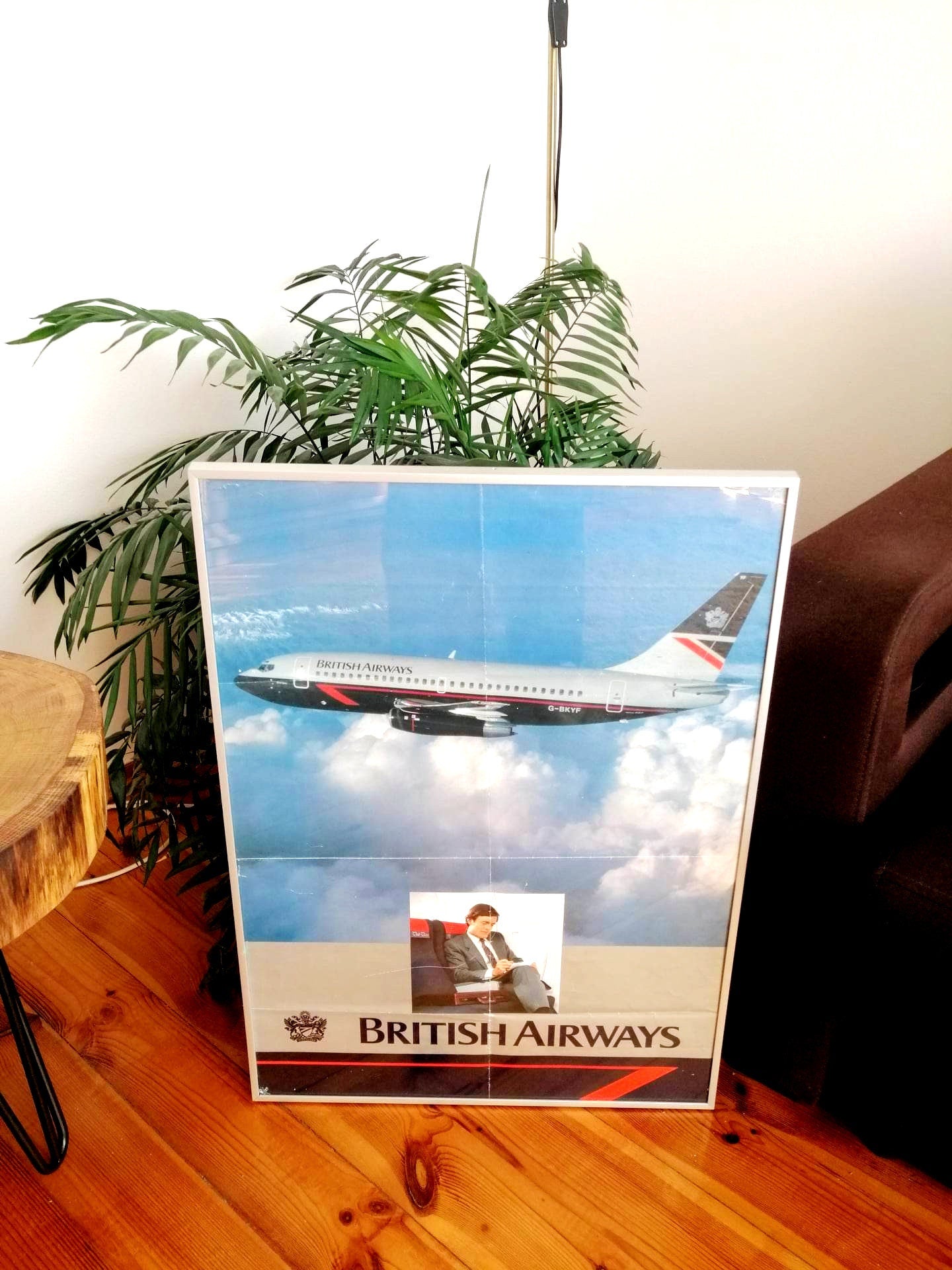 British Airways G-BKYF Boeing 737 - 236 Original Framed Poster