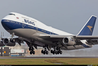 British Airways Boeing 747 G-BYGC Double Flight Attendant Seats Jump Seat BOAC Retro Livery