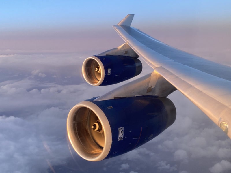 Boeing 747 British Airways Polished Pylon Fairing