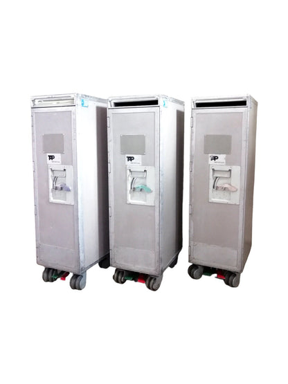 TAP Portugal Airline Galley Light Trolley | Original Airplane Galley Half Size Cart with Accessories | Worldwide Shipping