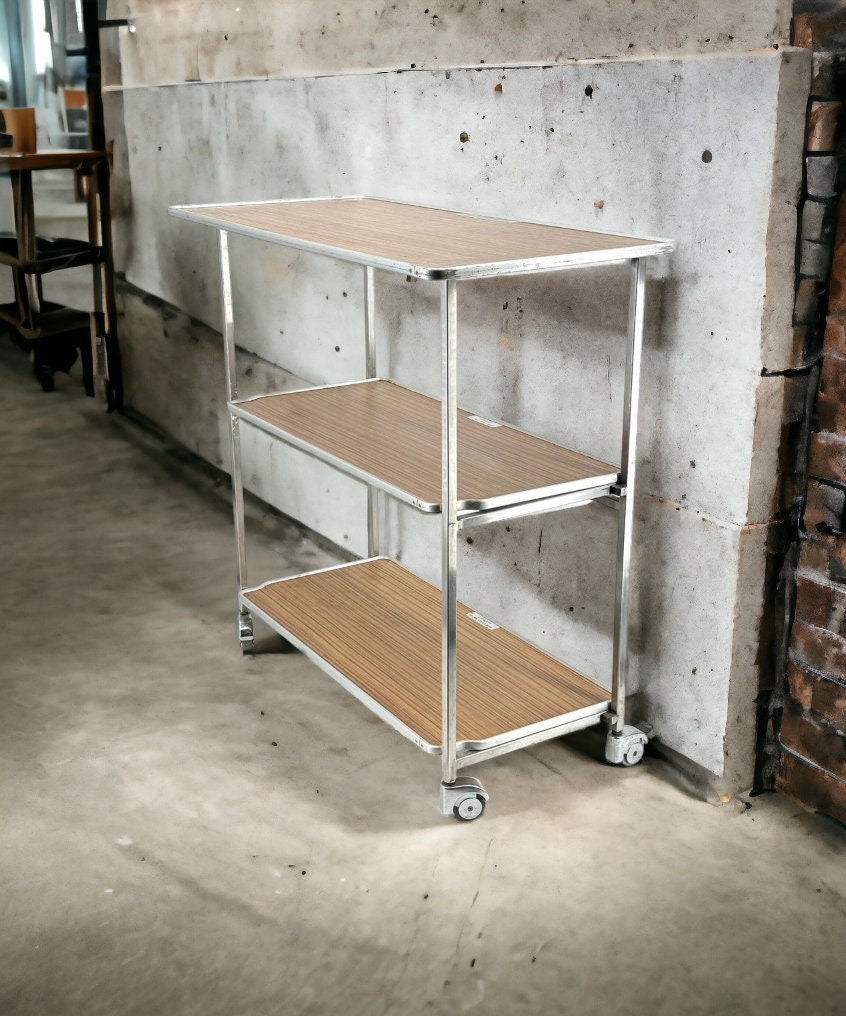 MD-83 Business Class Folding Service Trolley | Lermer Aviation | Vintage Galley Cart